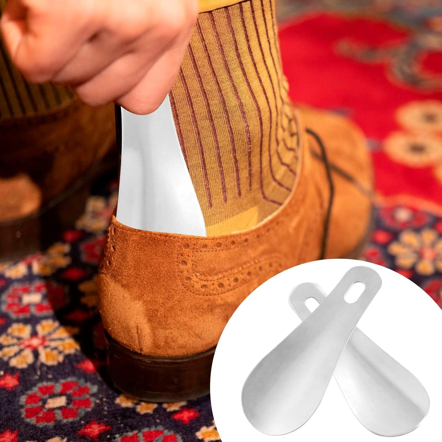 Cuchara para Zapatos Auvotuis Acero Inoxidable 10 cm 2 Pcs