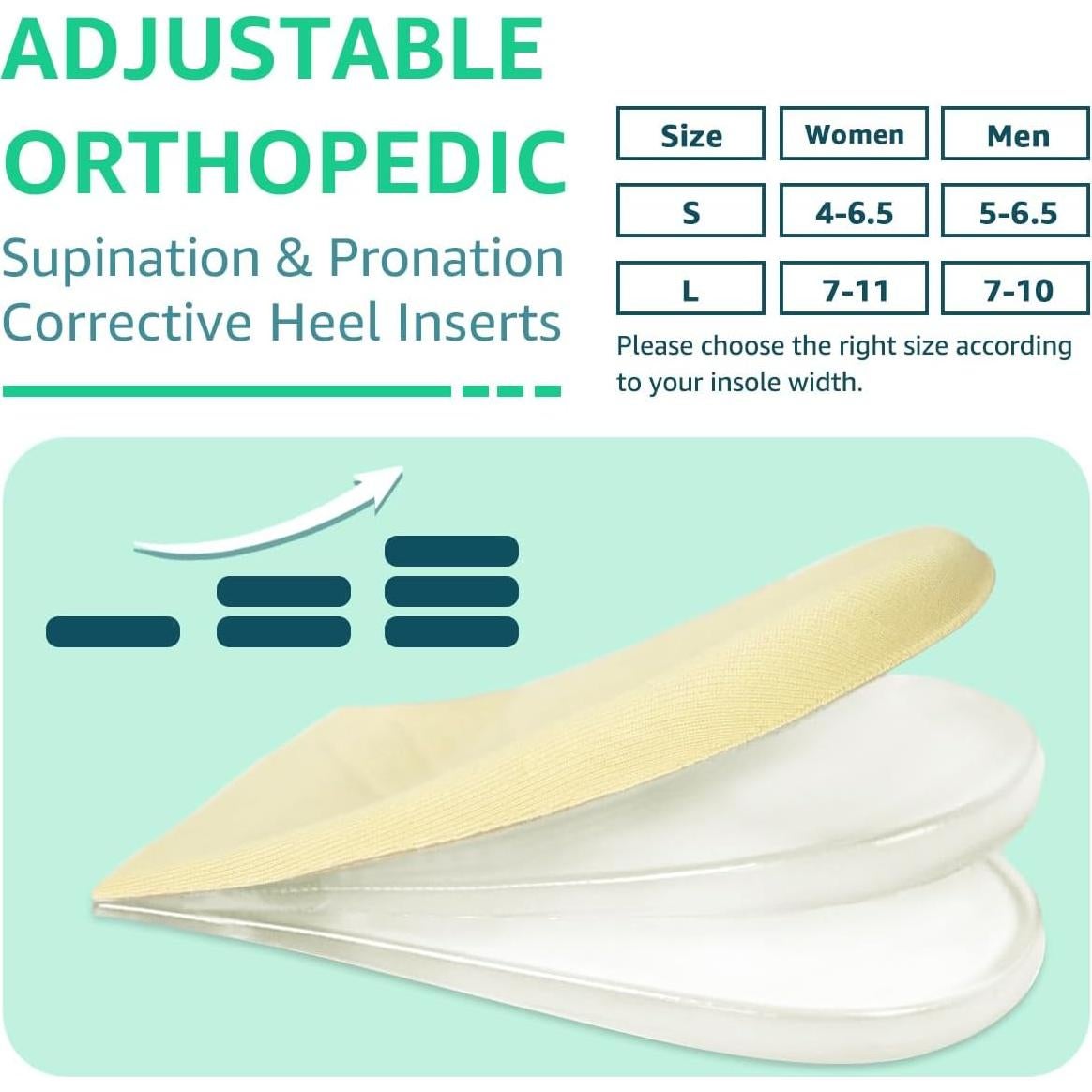 Plantillas Ortopédicas Skyfoot 3 Capas Ajustables Beige S-M