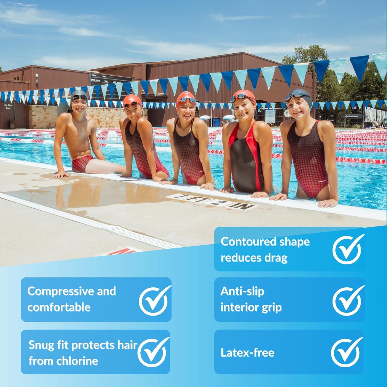 Gorro de natación Sporti para niños de silicona - Pez payaso