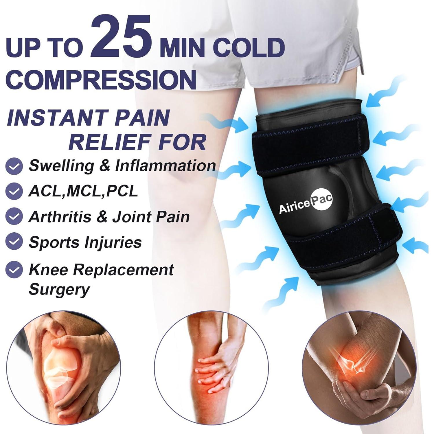 Compresa Fría de Gel AiricePac para Rodilla - Alivio Dolor