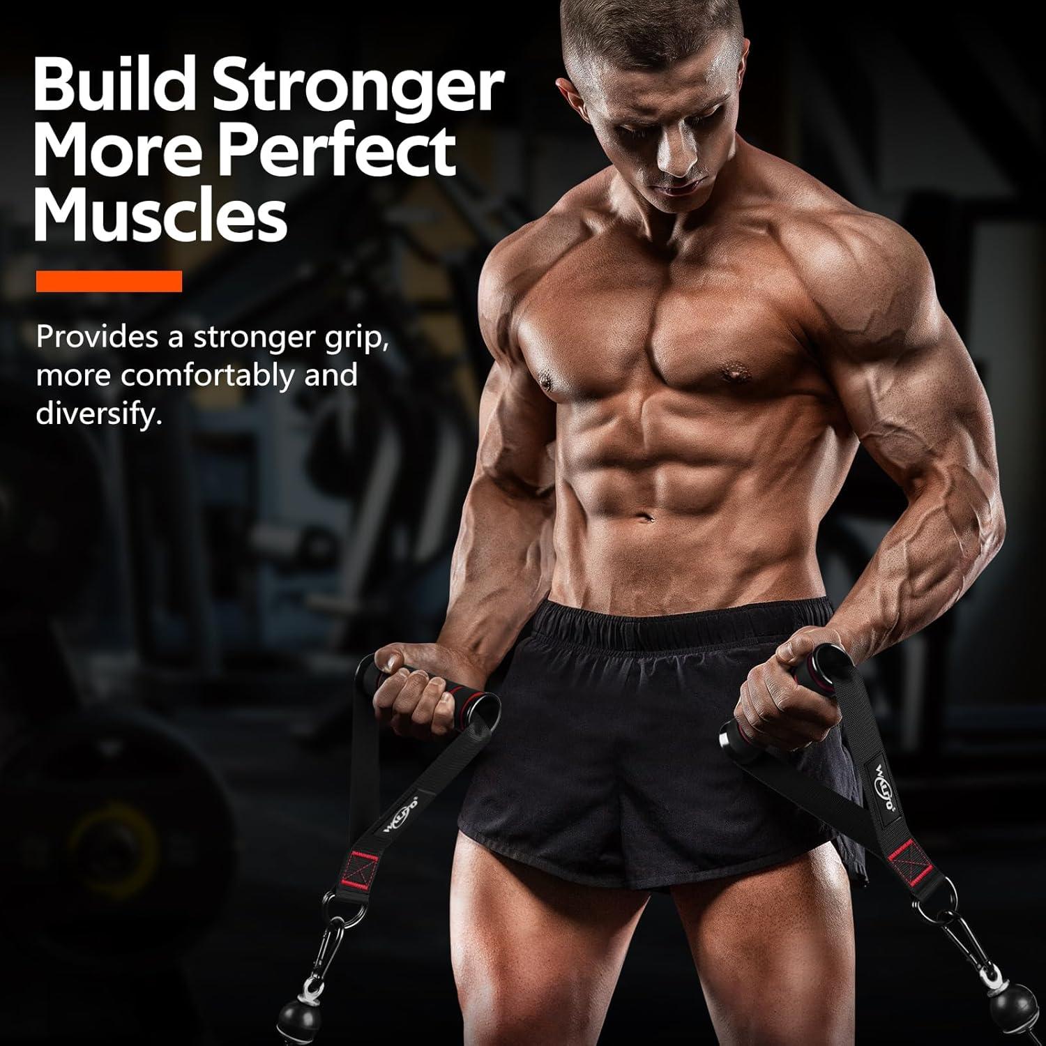 Mangos de Ejercicio WALITO para Máquina de Cable - Soportan 272 kg