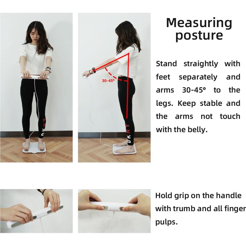 Báscula de Grasa Corporal Inteligente Fitdays FG2001B-A-WHITE