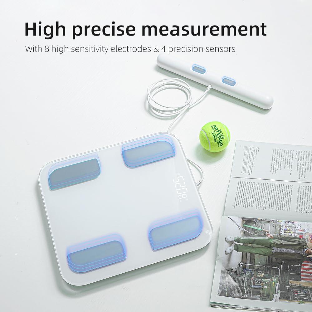 Báscula de Grasa Corporal Inteligente Fitdays FG2001B-A-WHITE