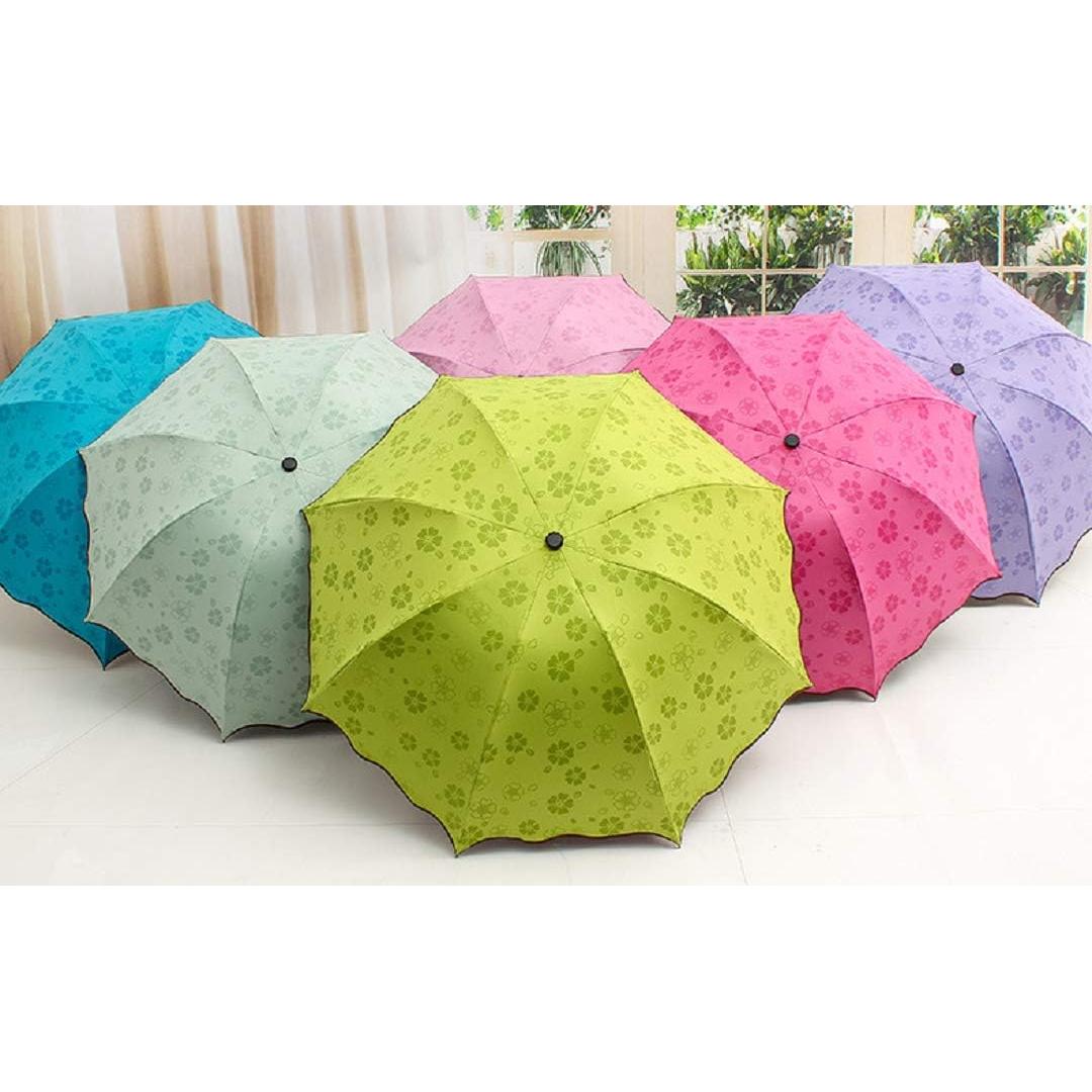 Paraguas compacto plegable ZMGMSMH azul con protección UV