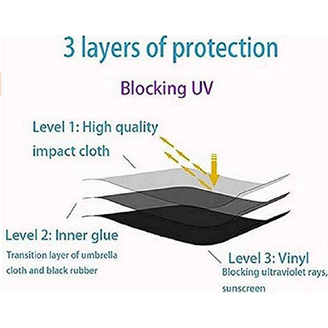 Paraguas compacto plegable ZMGMSMH azul con protección UV