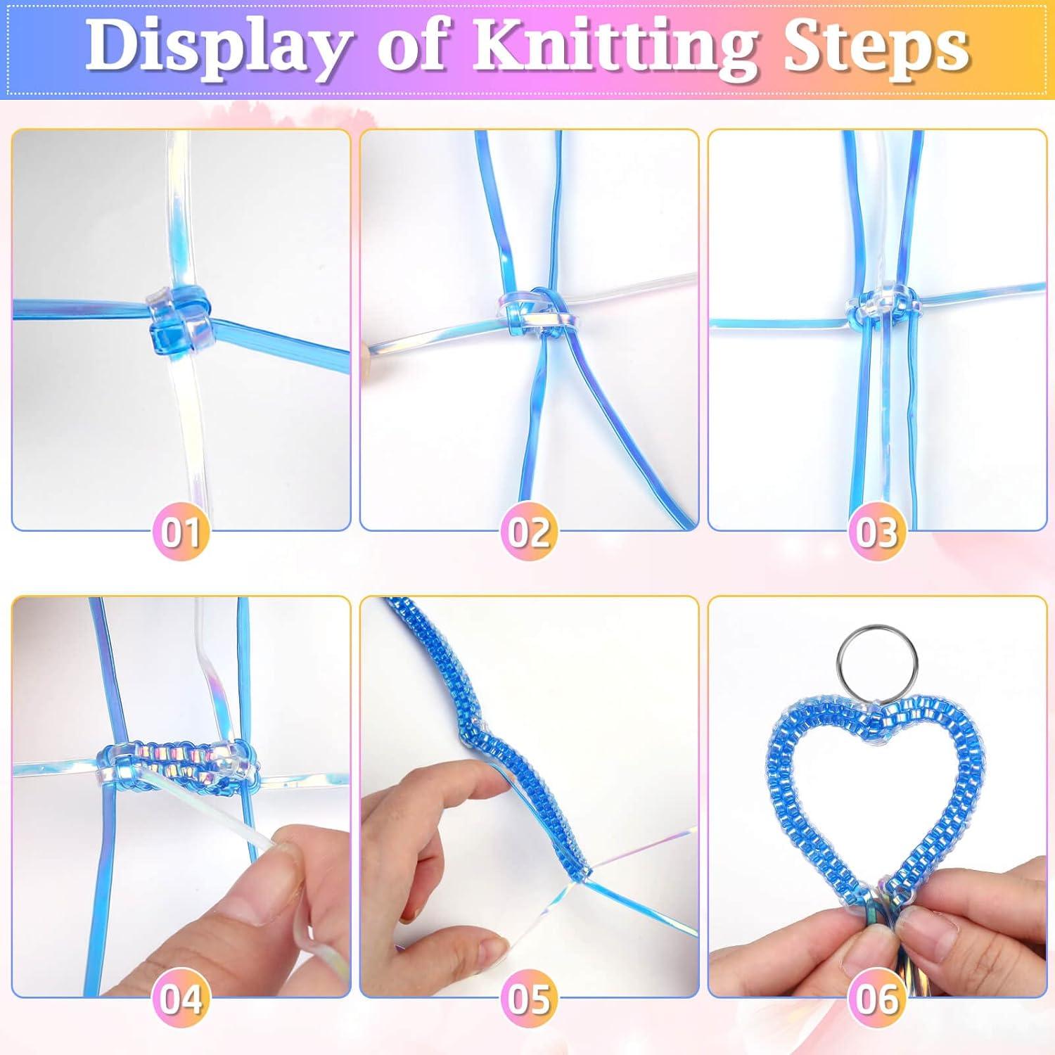 Kit de Cuerda Lanyard Cridoz 15 Rollos y Accesorios DIY