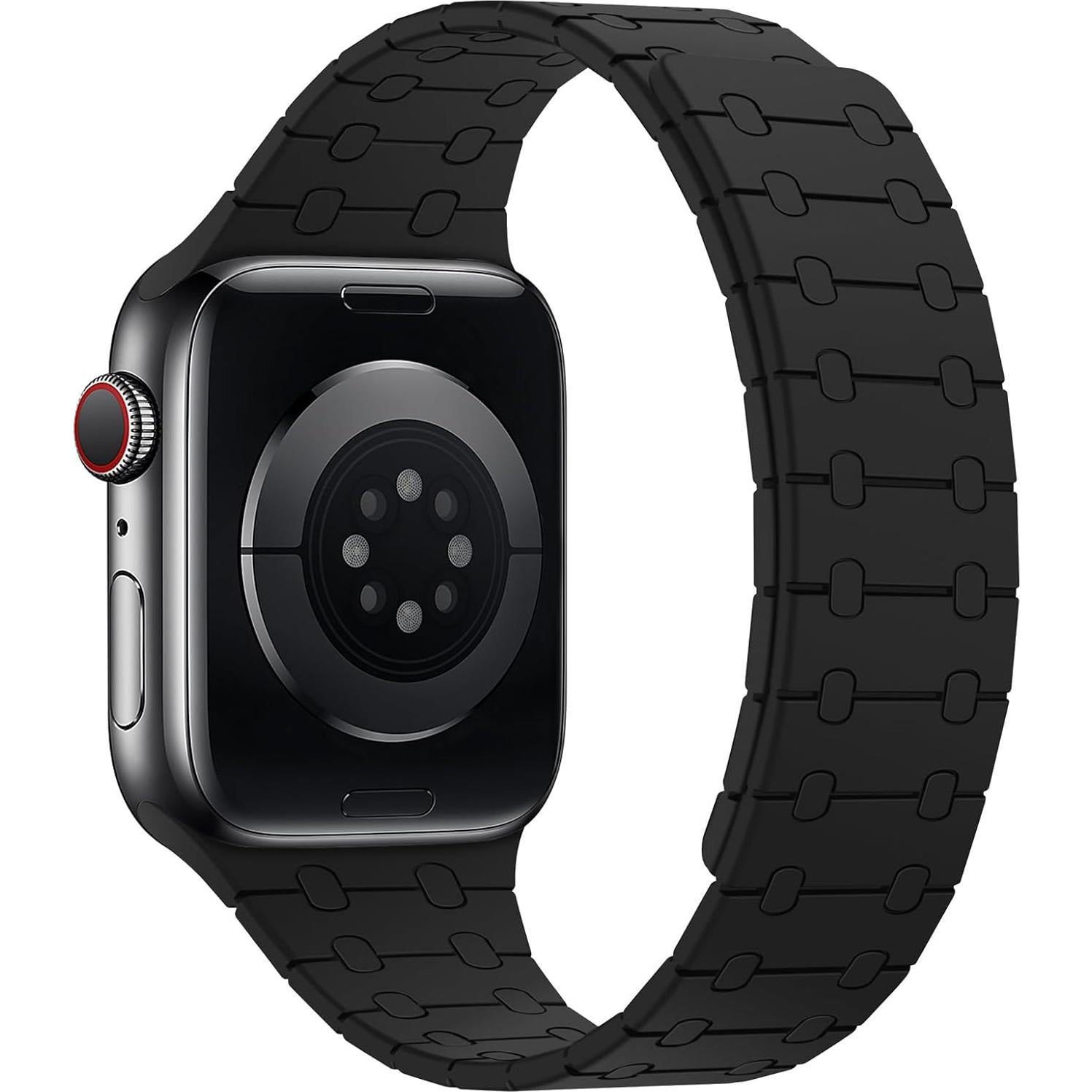 Banda Magnética Amizee para Apple Watch 38-42mm Silicona Negra