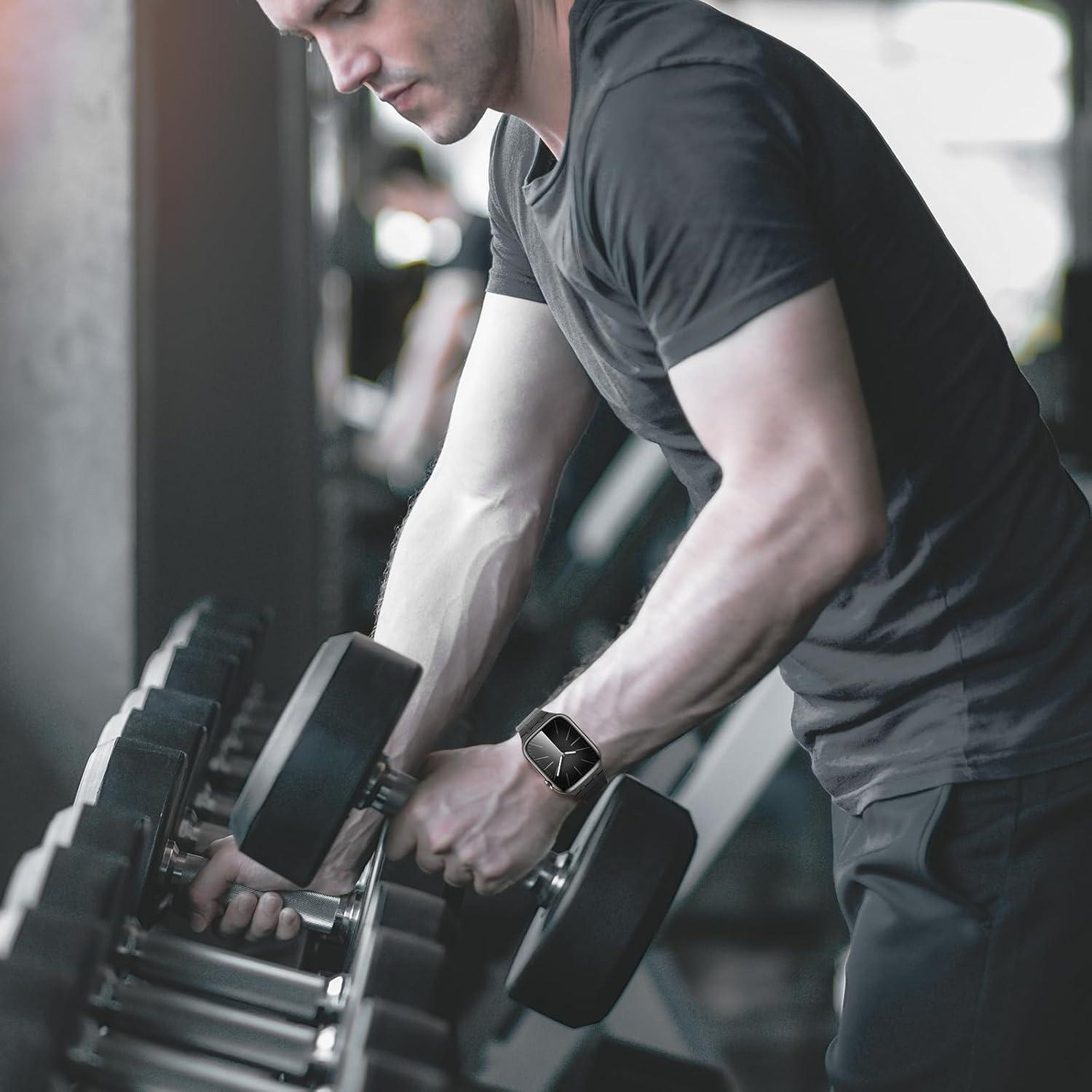 Banda Magnética Amizee para Apple Watch 38-42mm Silicona Negra