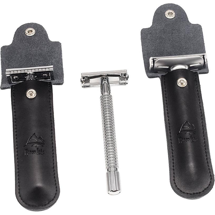 Funda de Viaje de Cuero Genuino River Lake para Afeitadora