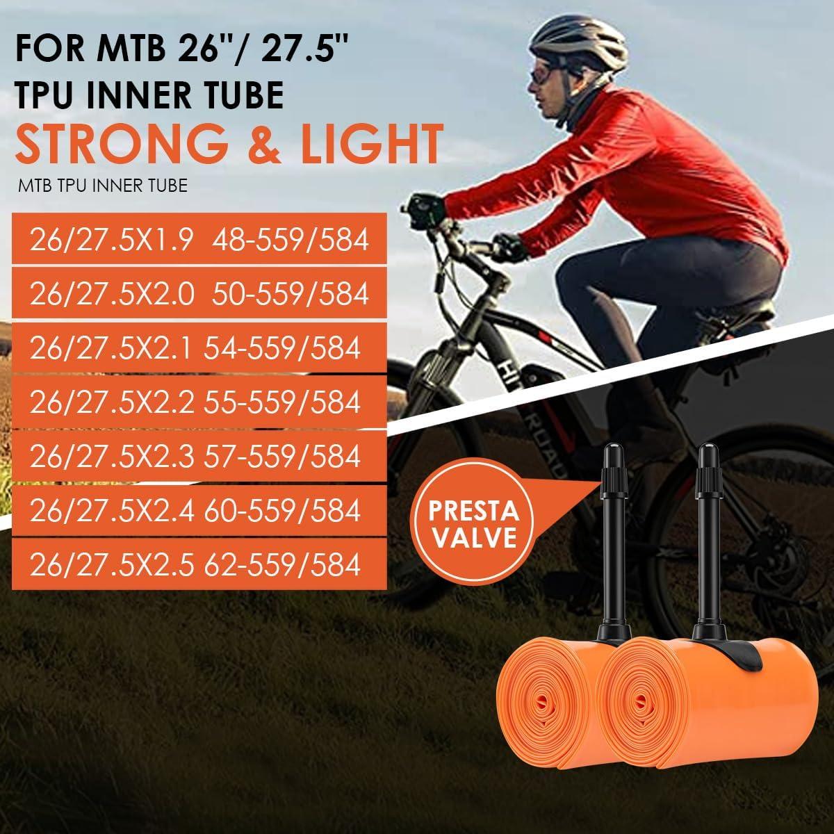 Tubo Interno TPU ACEROMT 700c x 18-32c con Válvulas Presta 45mm