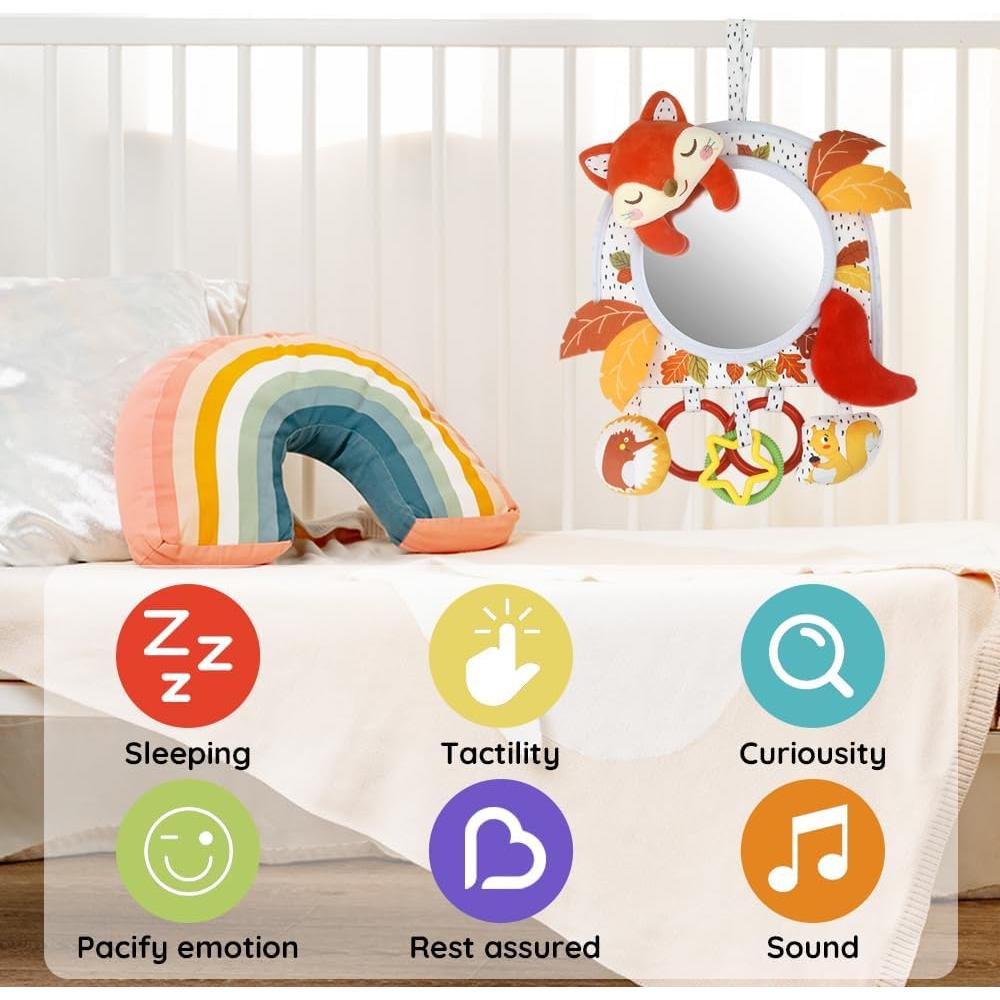 Juguete de Actividad para Bebés Caterbee con Espejo Zorro