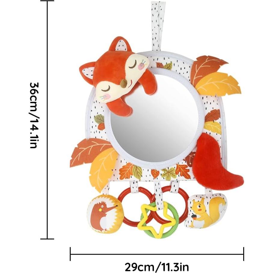 Juguete de Actividad para Bebés Caterbee con Espejo Zorro