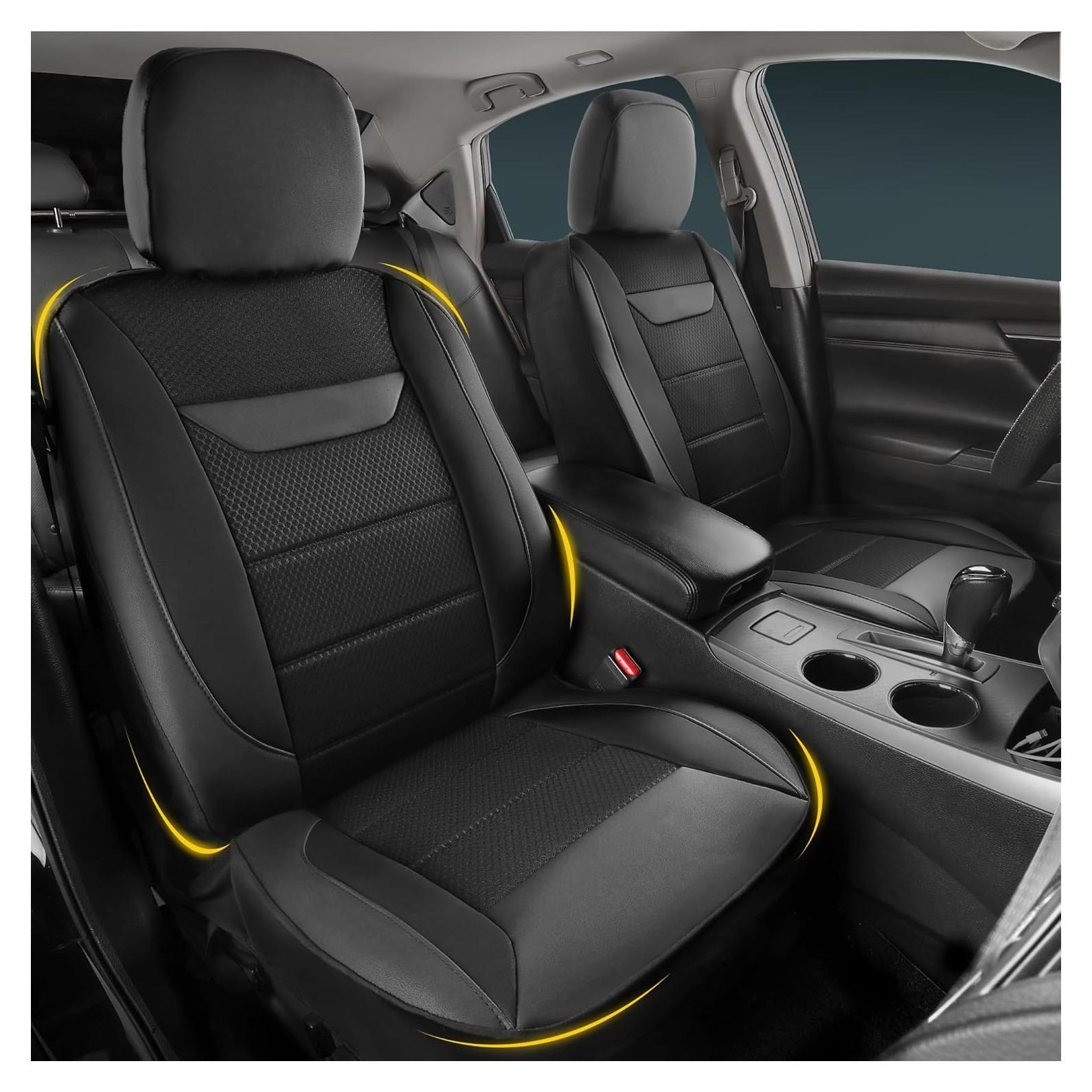 Funda de Asiento de Coche Kingphenix 2 Pack Universal Negro