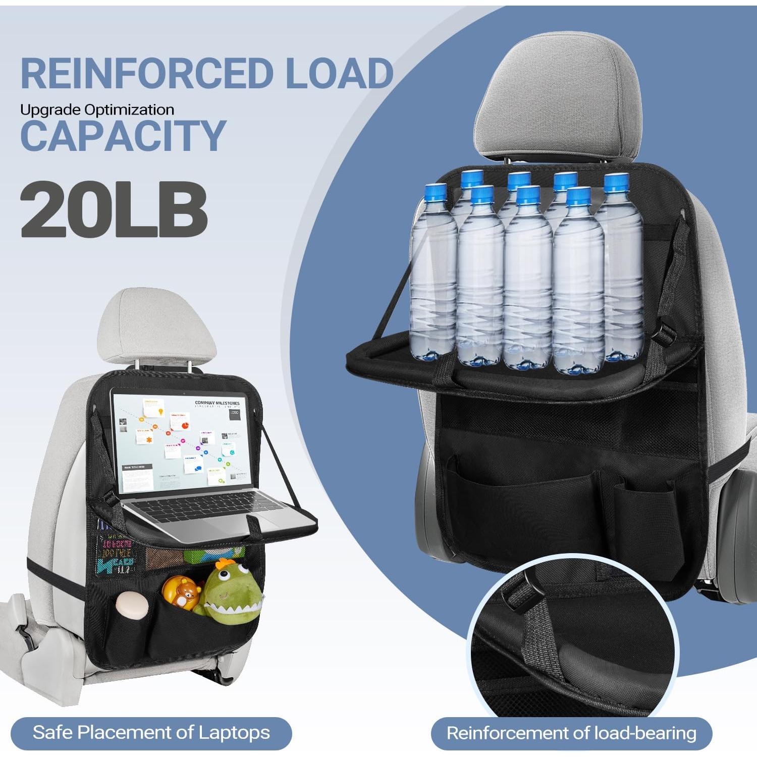 Organizador de Asiento Trasero KOHUIJOO con Bandeja Plegable