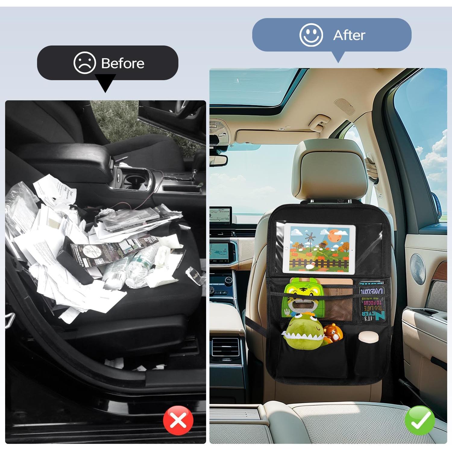 Organizador de Asiento Trasero KOHUIJOO con Bandeja Plegable
