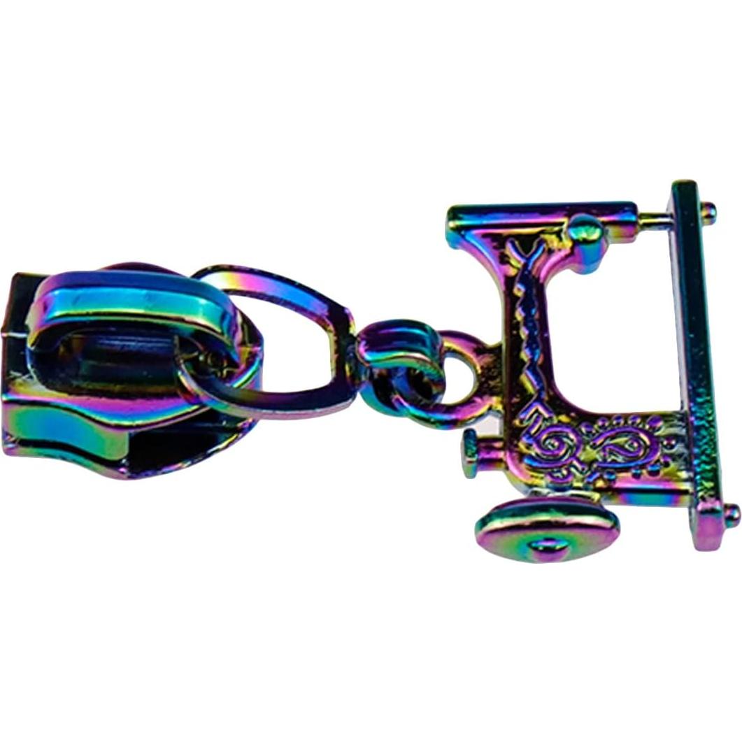 4 Tiradores de Cremallera Arcoíris HEVSTIL #5 para Equipaje