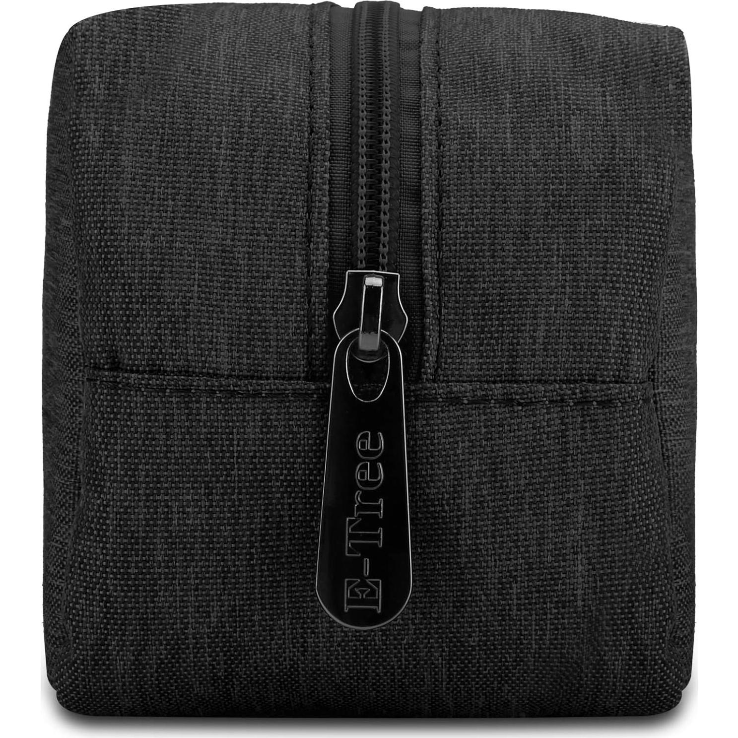 Bolsa de Maquillaje E-Tree Negra Mediana para Viaje 19.8x9.9cm