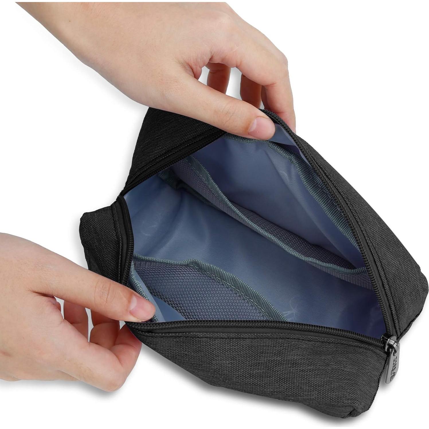 Bolsa de Maquillaje E-Tree Negra Mediana para Viaje 19.8x9.9cm