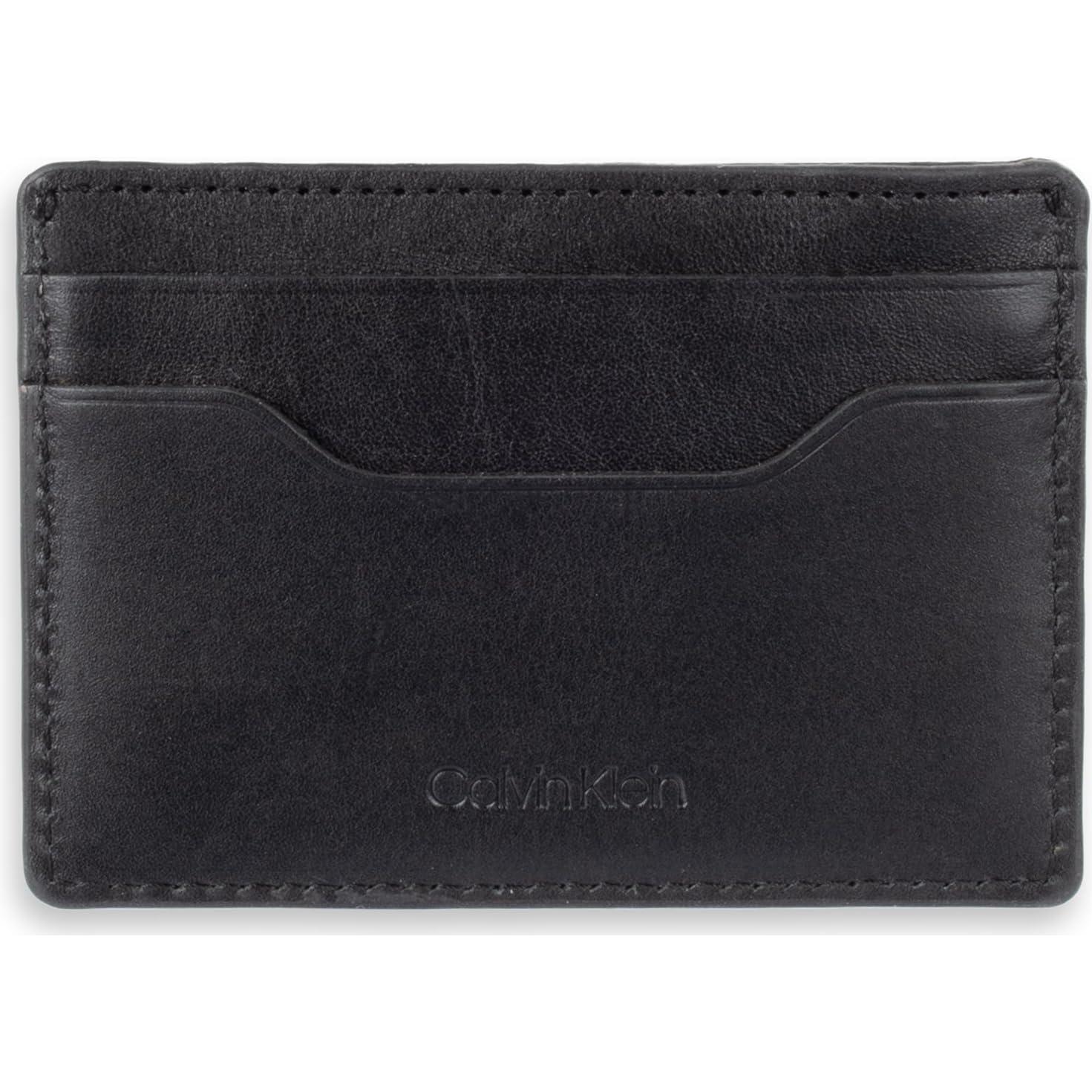 Cartera Bifold Minimalista y Estuche para Tarjetas Calvin Klein