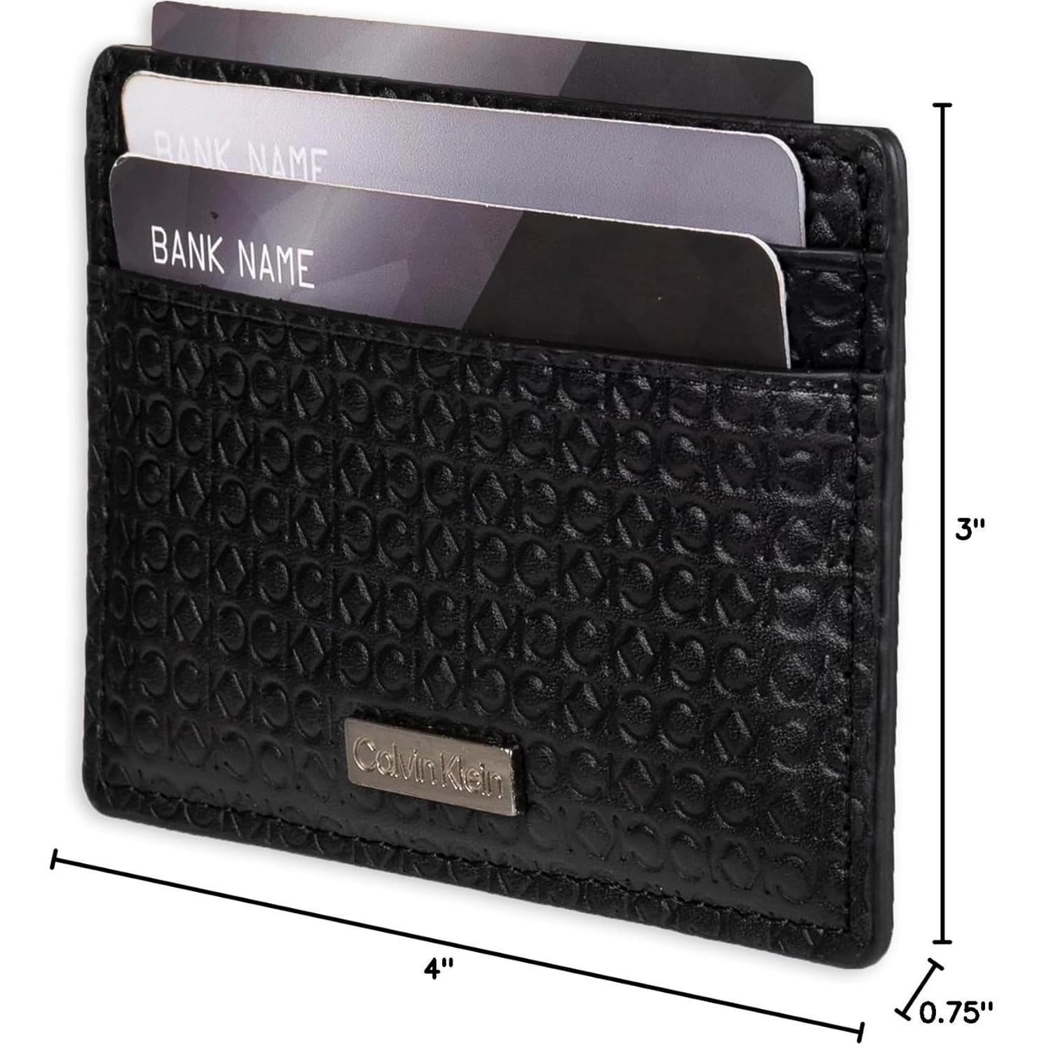 Cartera Bifold Minimalista y Estuche para Tarjetas Calvin Klein