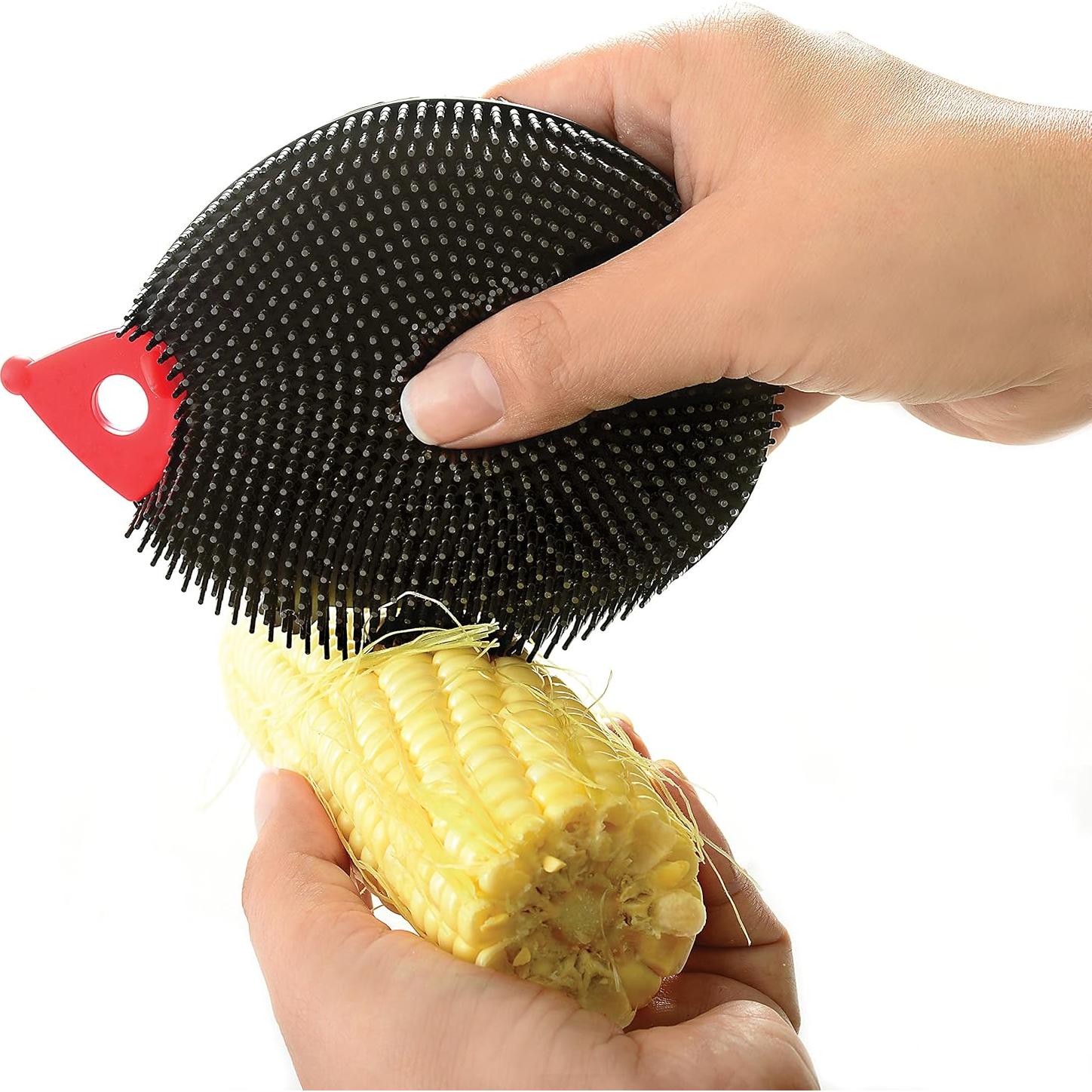 Cepillo de Silicona Norpro Erizo Doble Cara 14x9 cm