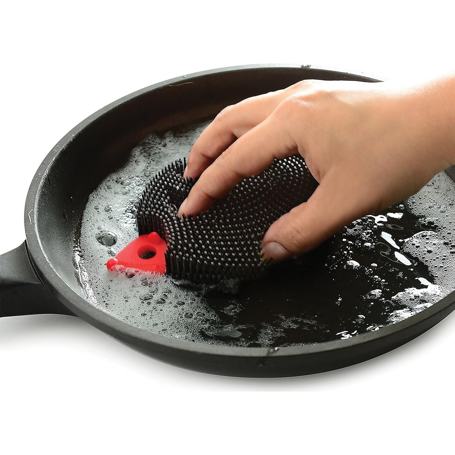 Cepillo de Silicona Norpro Erizo Doble Cara 14x9 cm