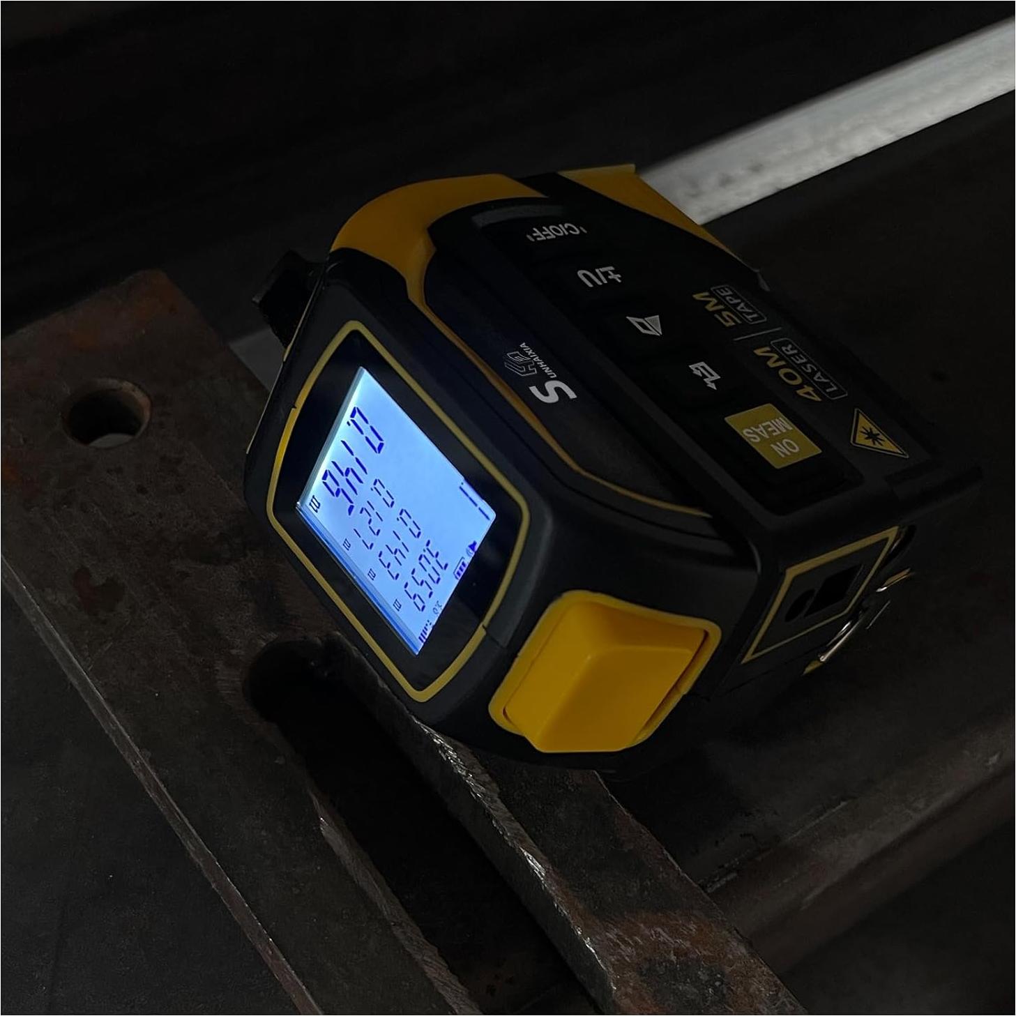 Medidor de cinta láser 4 en 1 SUNHAIXIA 40m + 5m AutoLock