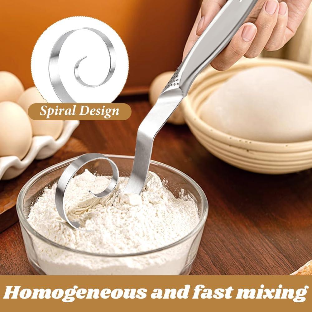 Batidor de Masa Acero Inoxidable LVOERTUIG 26x7.5cm + Brocha Silicona