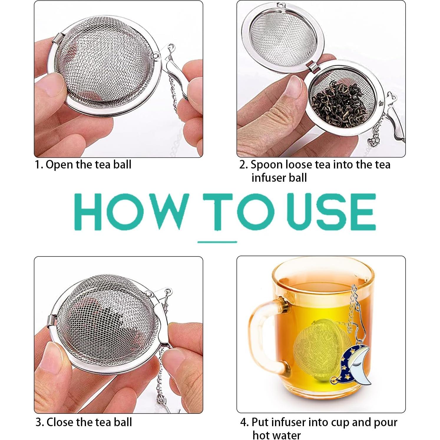 Set 2 Infusores de Té NSTaygate Acero Inoxidable 4.5 cm