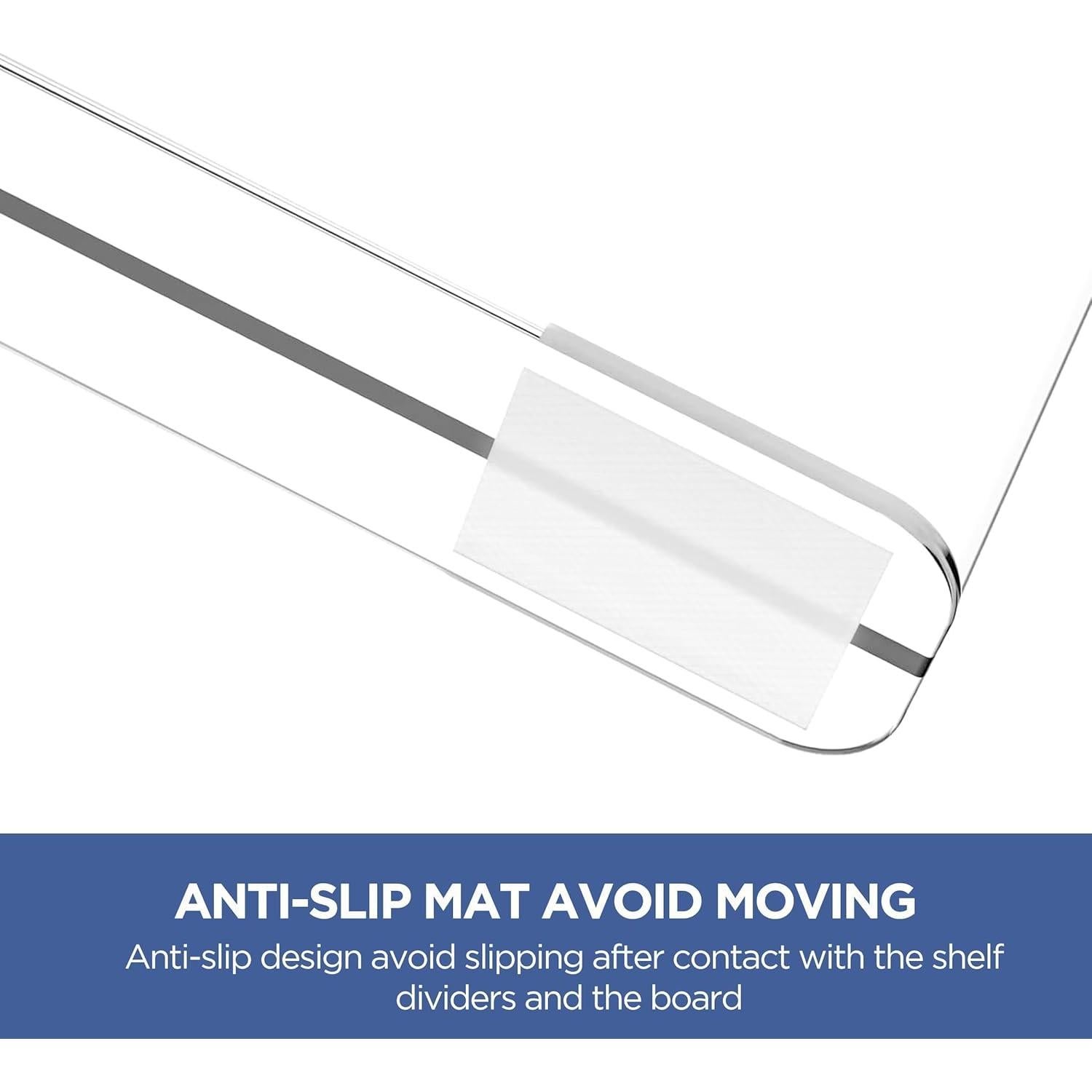 Separadores de Estante HBlife 6 PCS Acrílico Transparente