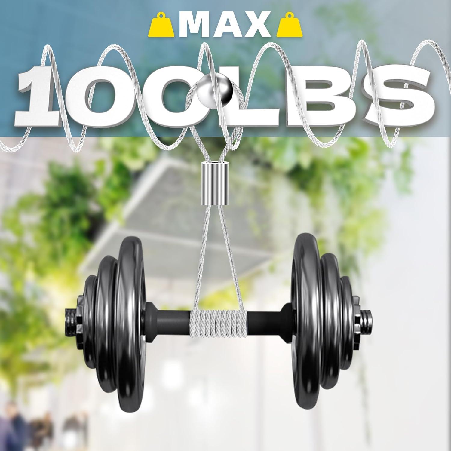 Cable de Acero Inoxidable 316 60.96m 1/32" con 50 Manguitos