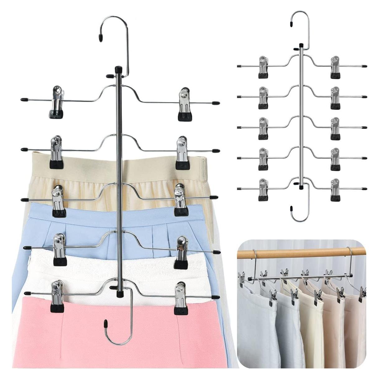 Perchas de Metal Funamily 5 Niveles Antideslizantes 2 Paquetes