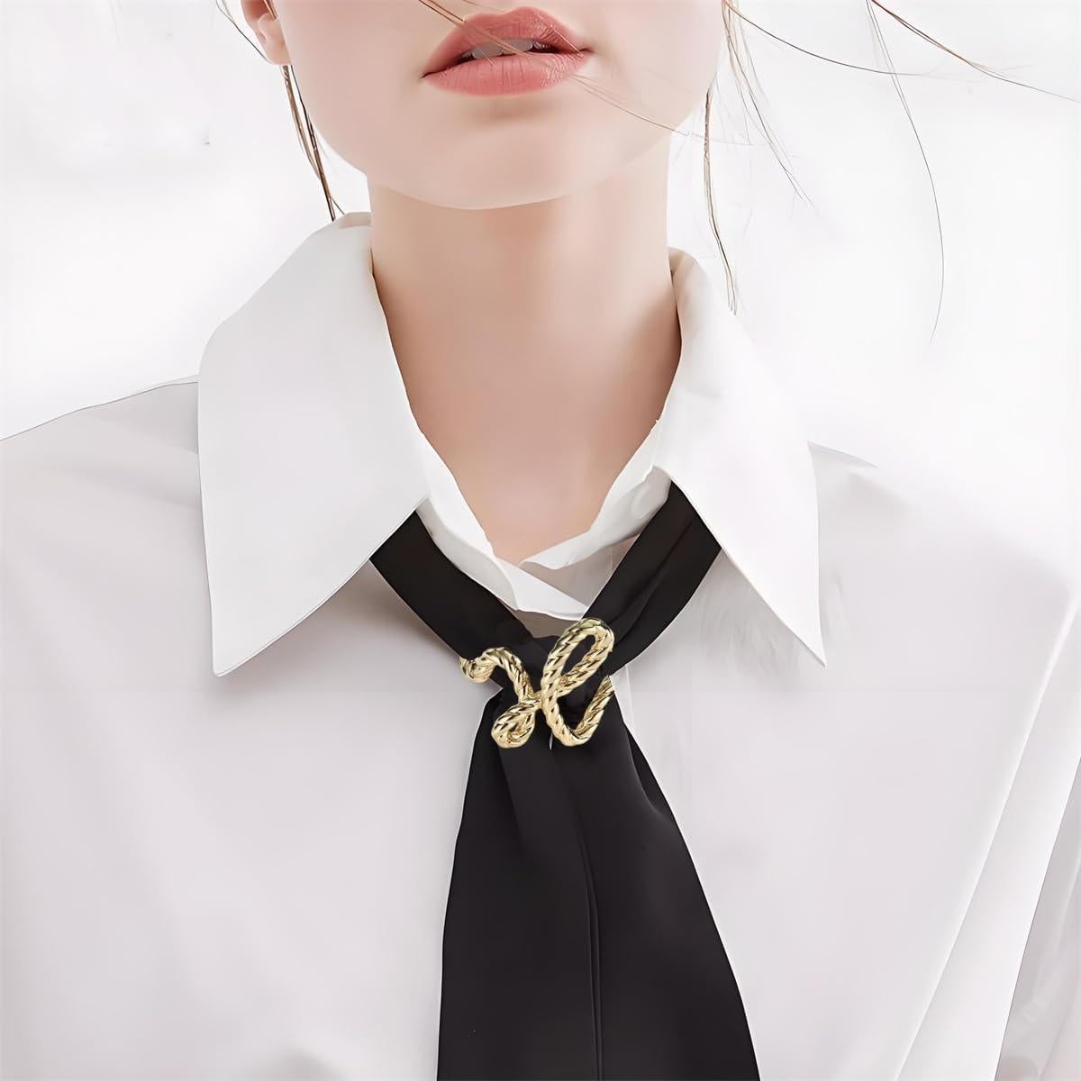 Clips para Bufanda de Moda Dorado - Accesorios Elegantes Mujeres