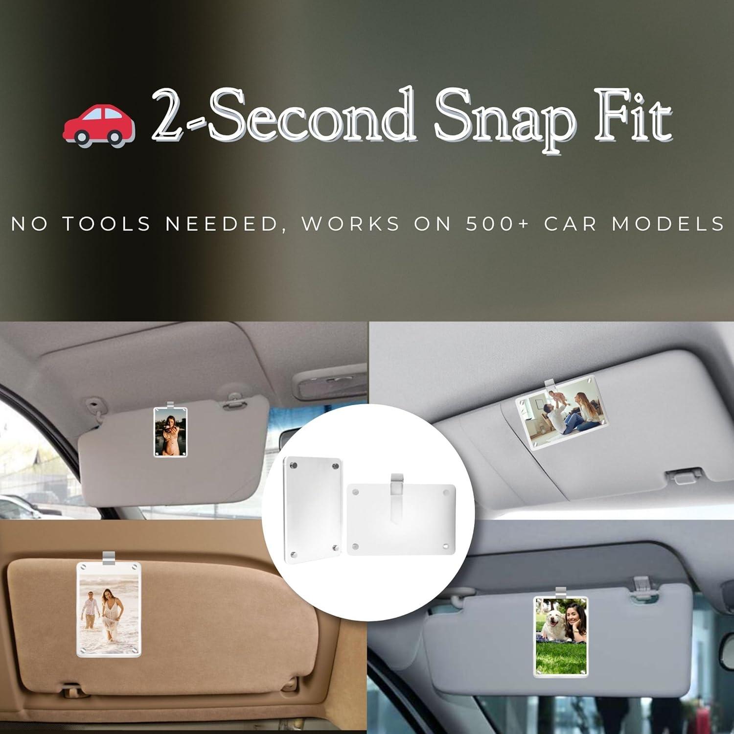 Soporte de Foto para Visera de Coche MOTOFITOOL 6.1x8.9 cm