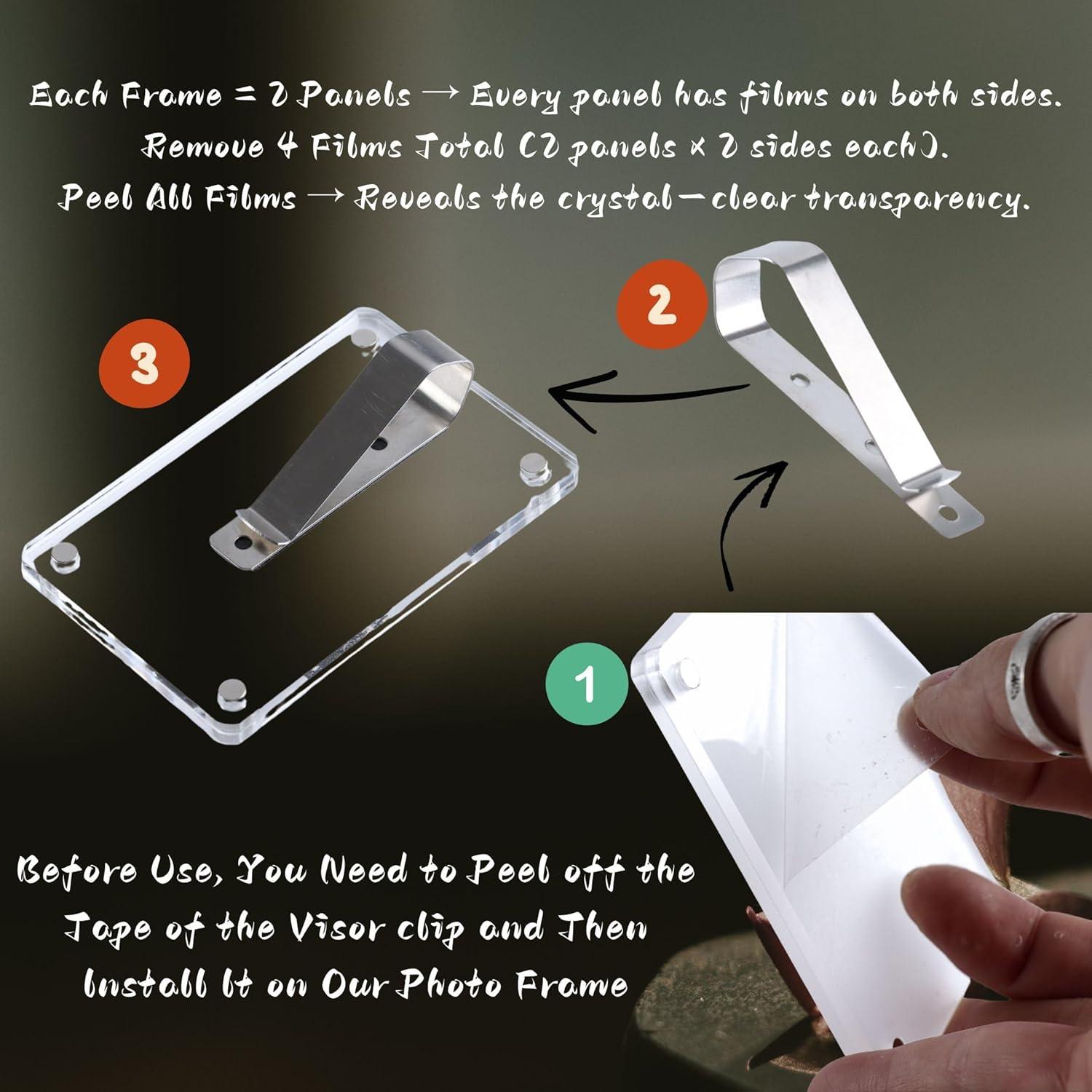 Soporte de Foto para Visera de Coche MOTOFITOOL 6.1x8.9 cm