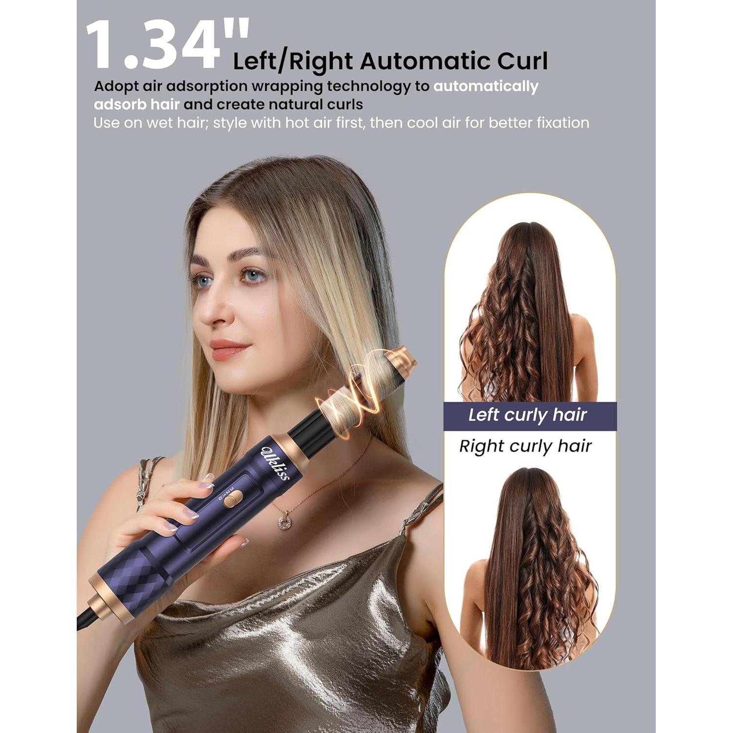 Cepillo Secador 6 en 1 UKLISS - Estilizador Iónico para Cabello