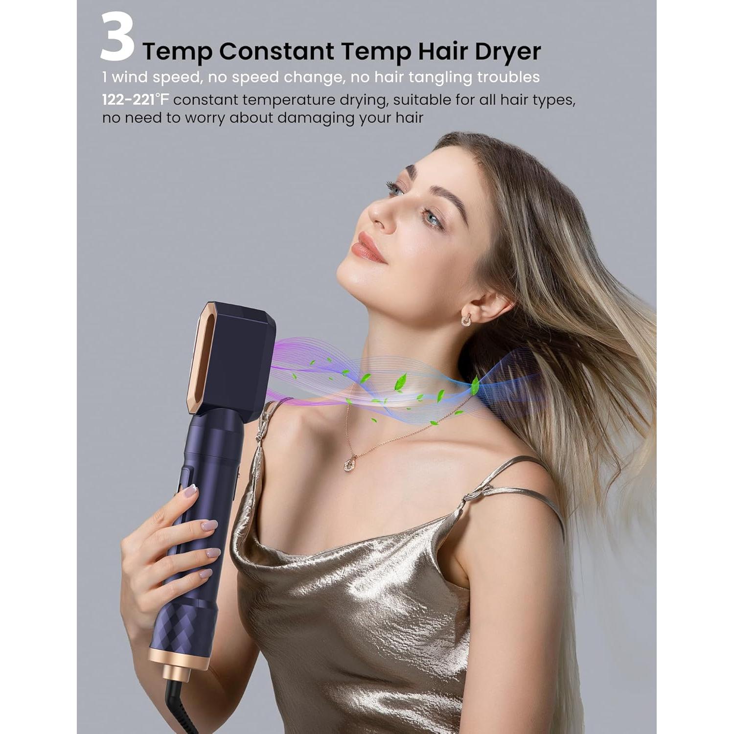 Cepillo Secador 6 en 1 UKLISS - Estilizador Iónico para Cabello