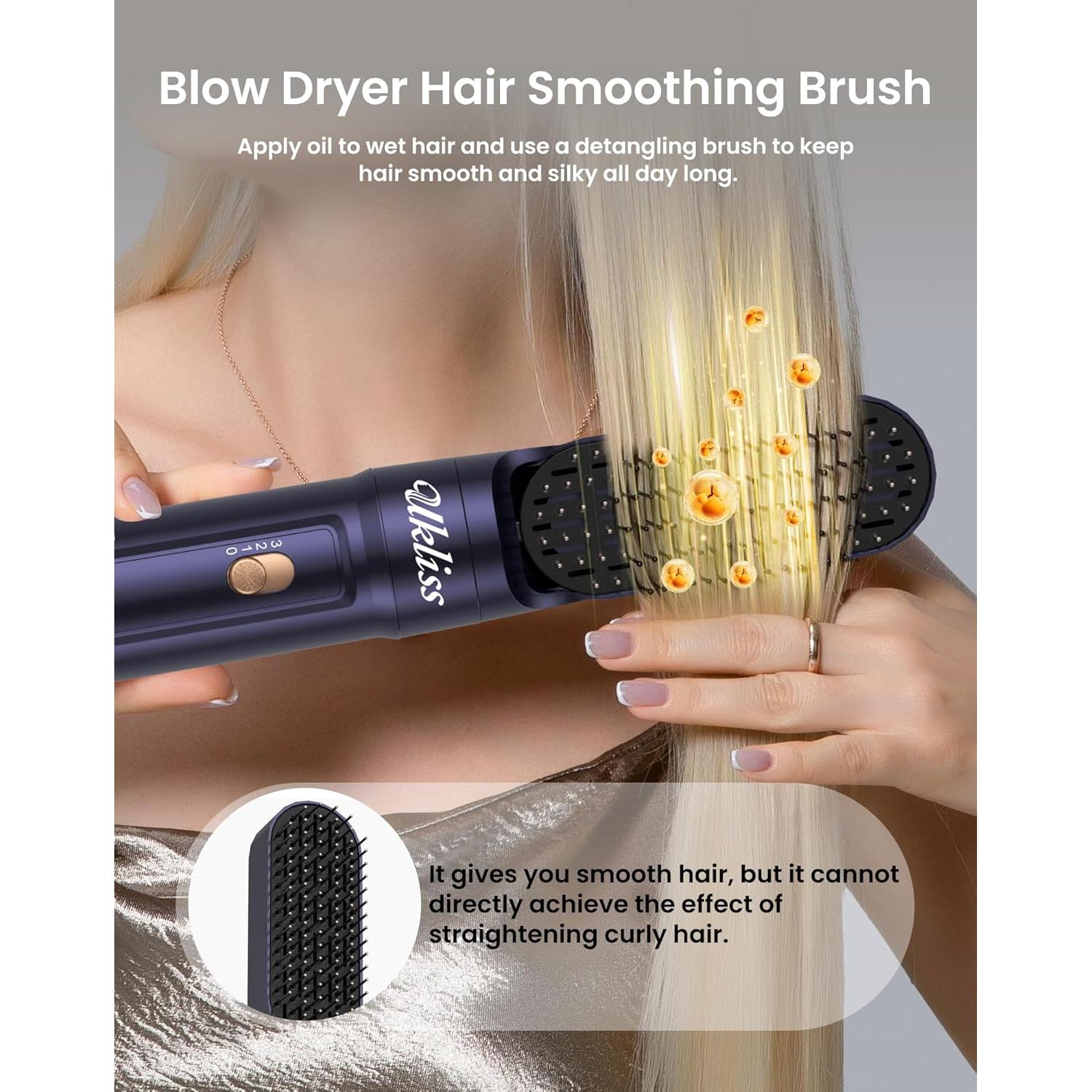 Cepillo Secador 6 en 1 UKLISS - Estilizador Iónico para Cabello