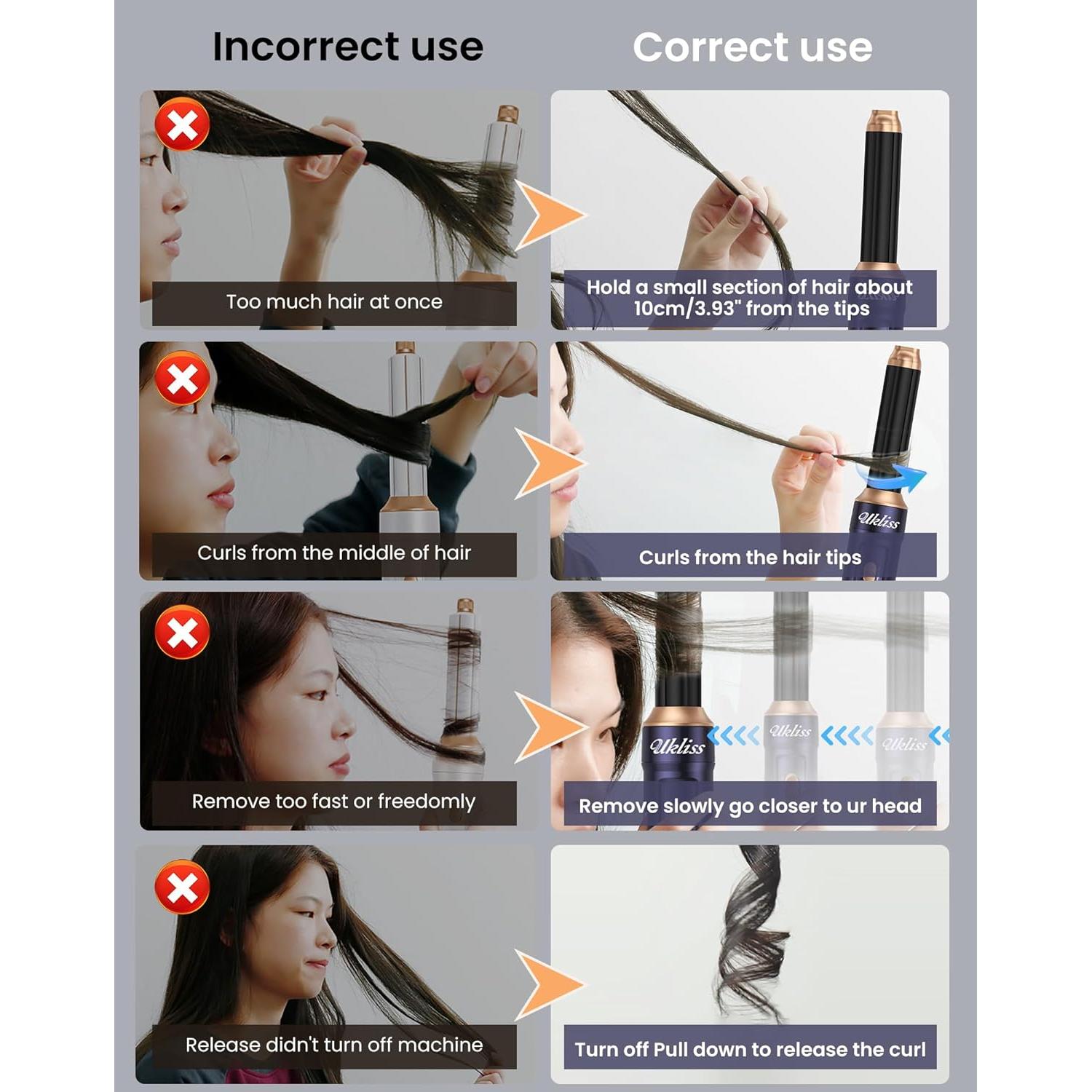 Cepillo Secador 6 en 1 UKLISS - Estilizador Iónico para Cabello