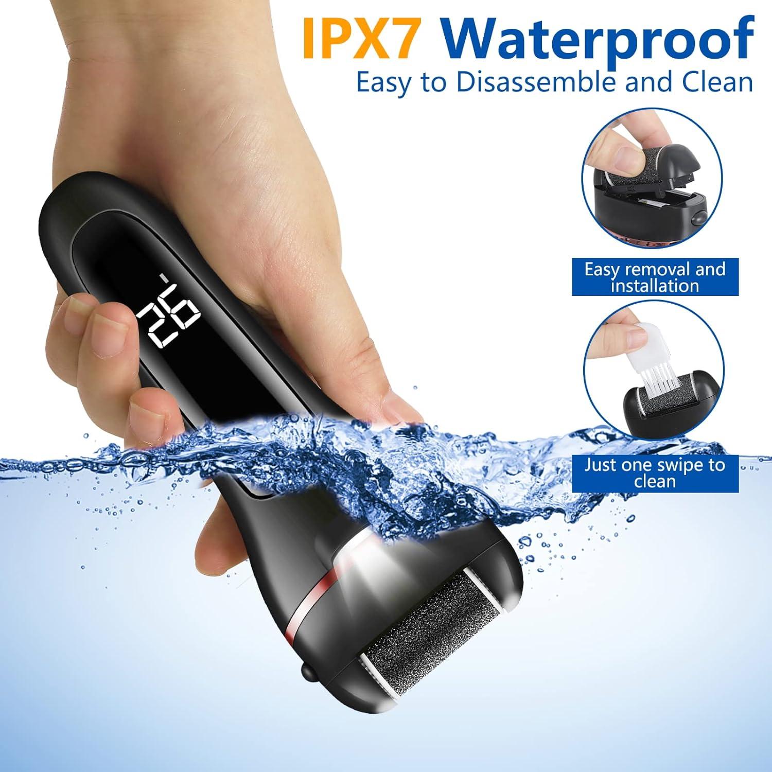 Removedor de Callos Eléctrico Zikillya con 16 Piezas y 3 Rodillos