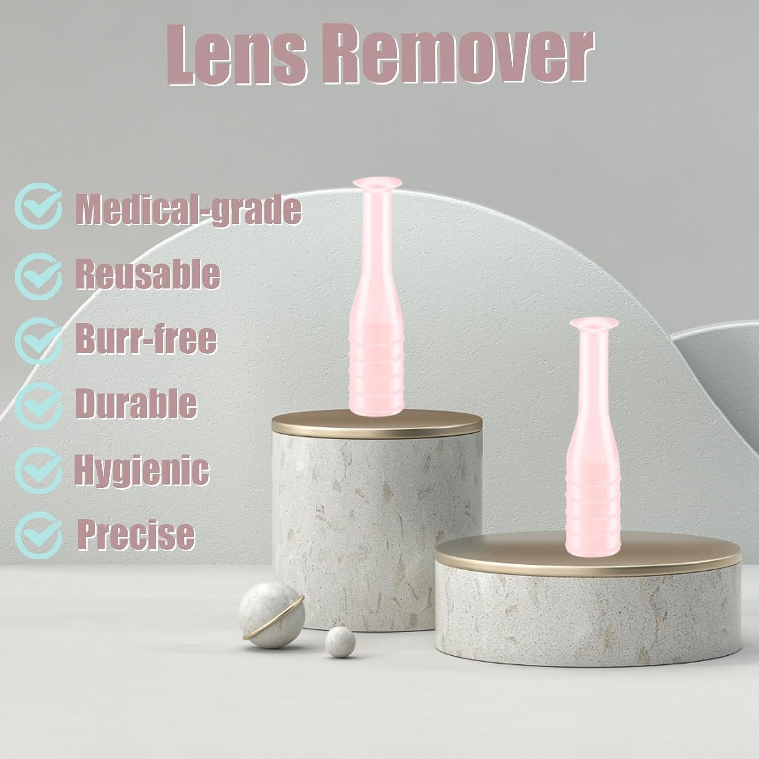 Removedor de Lentes de Contacto Duras Eagosion 6PCS Rosa