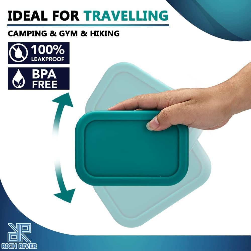 Enhanced Leak Proof Traveling Soap Holder with Lid, Shampoo Bar & Conditioner Bar Holder, Soap Container with Draining Layer, Portable Bar Soap Holder for Bathroom, Gym, Camping