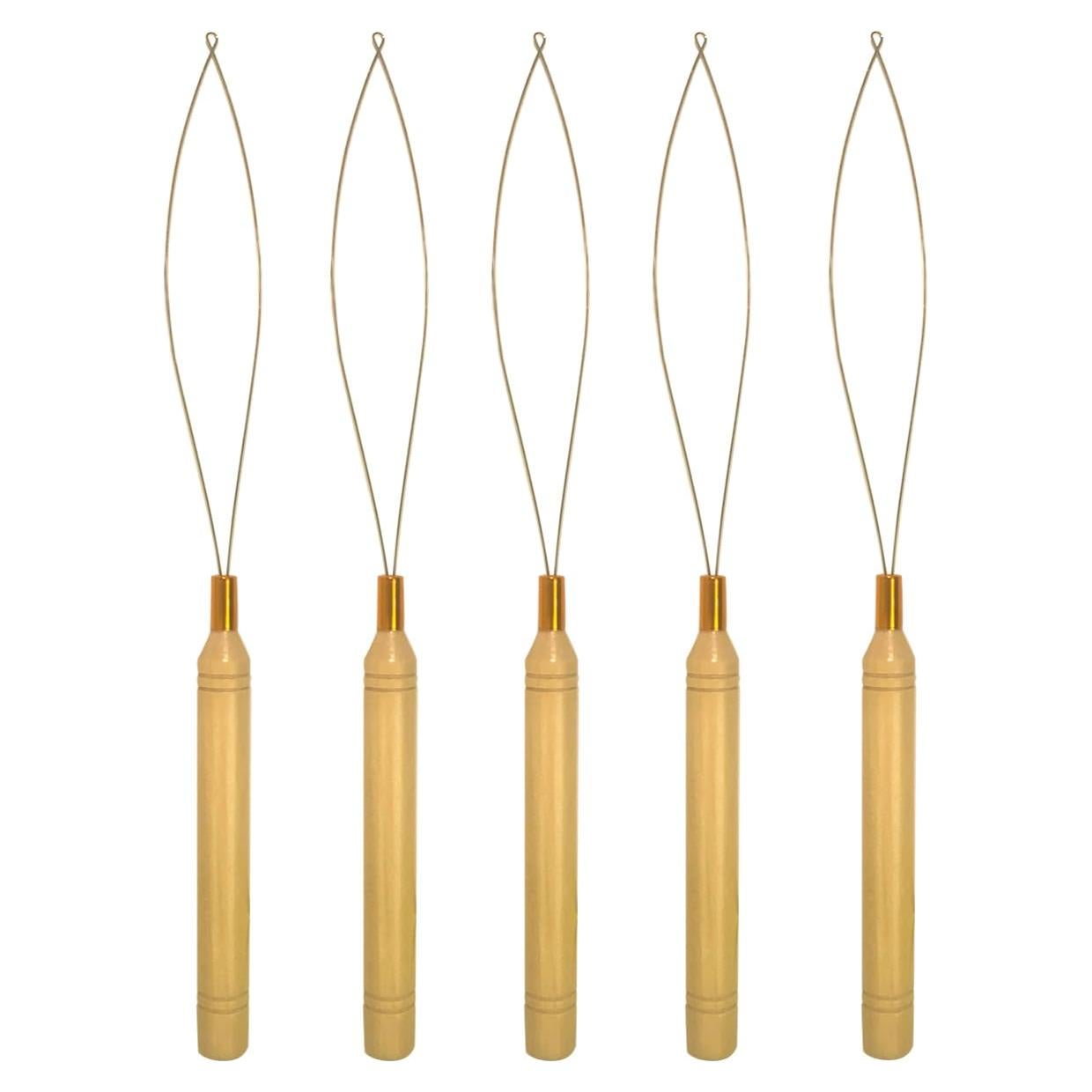 Set de 5 Enhebradores de Agujas GAQWOK con Mango de Madera