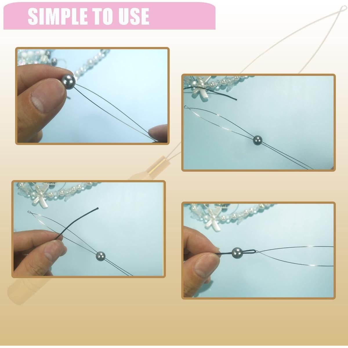 Set de 5 Enhebradores de Agujas GAQWOK con Mango de Madera