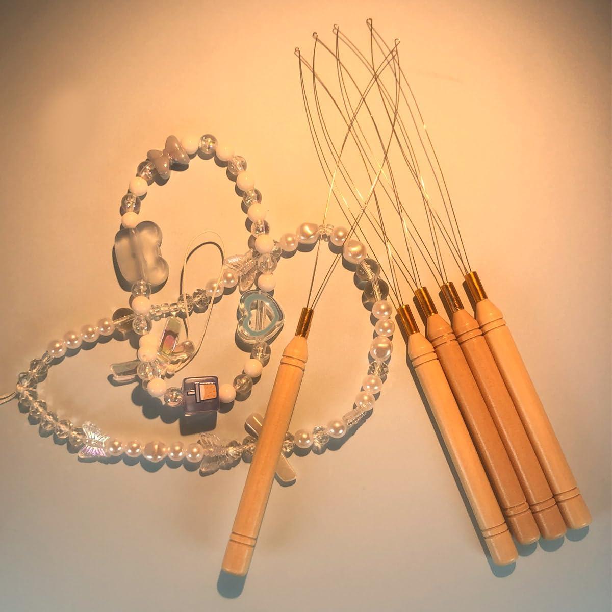 Set de 5 Enhebradores de Agujas GAQWOK con Mango de Madera