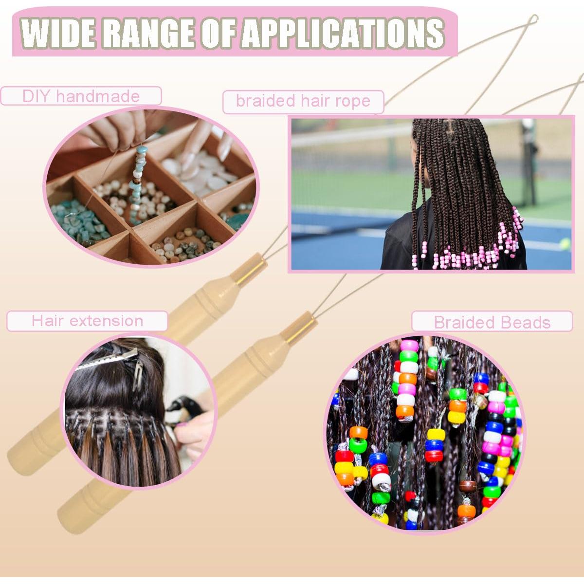 Set de 5 Enhebradores de Agujas GAQWOK con Mango de Madera