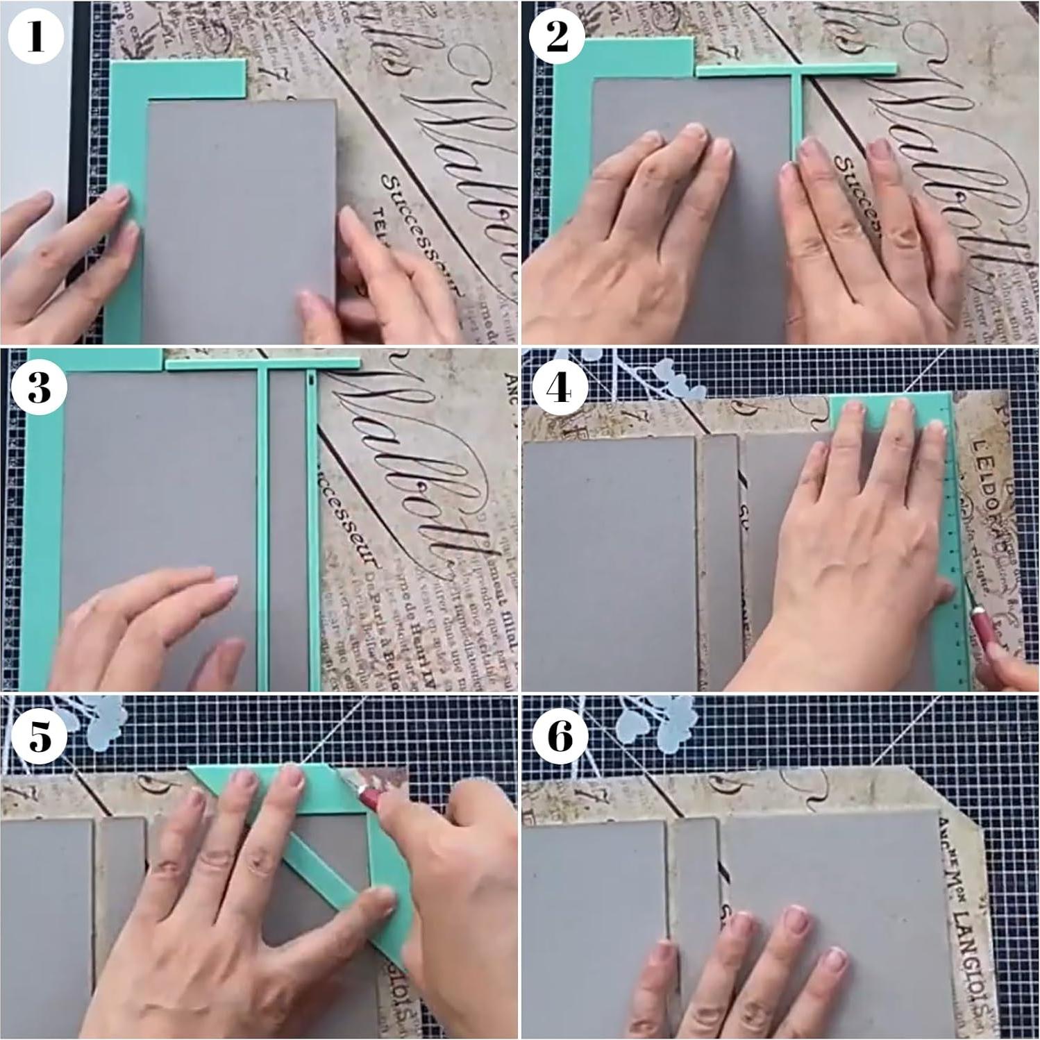 Juego de 4 Herramientas de Encuadernación Acrílica URROMA Verde