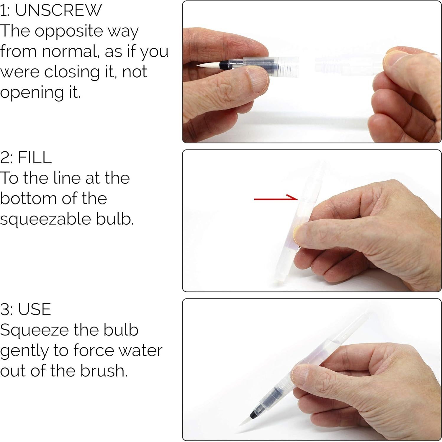 Set de 6 Pinceles de Acuarela Chromatek con Punta de Nylon