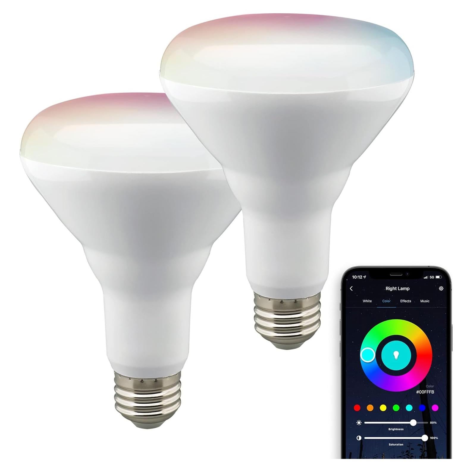 Bombilla LED Inteligente Satco Starfish BR30 WiFi 9.5W 800Lúmenes