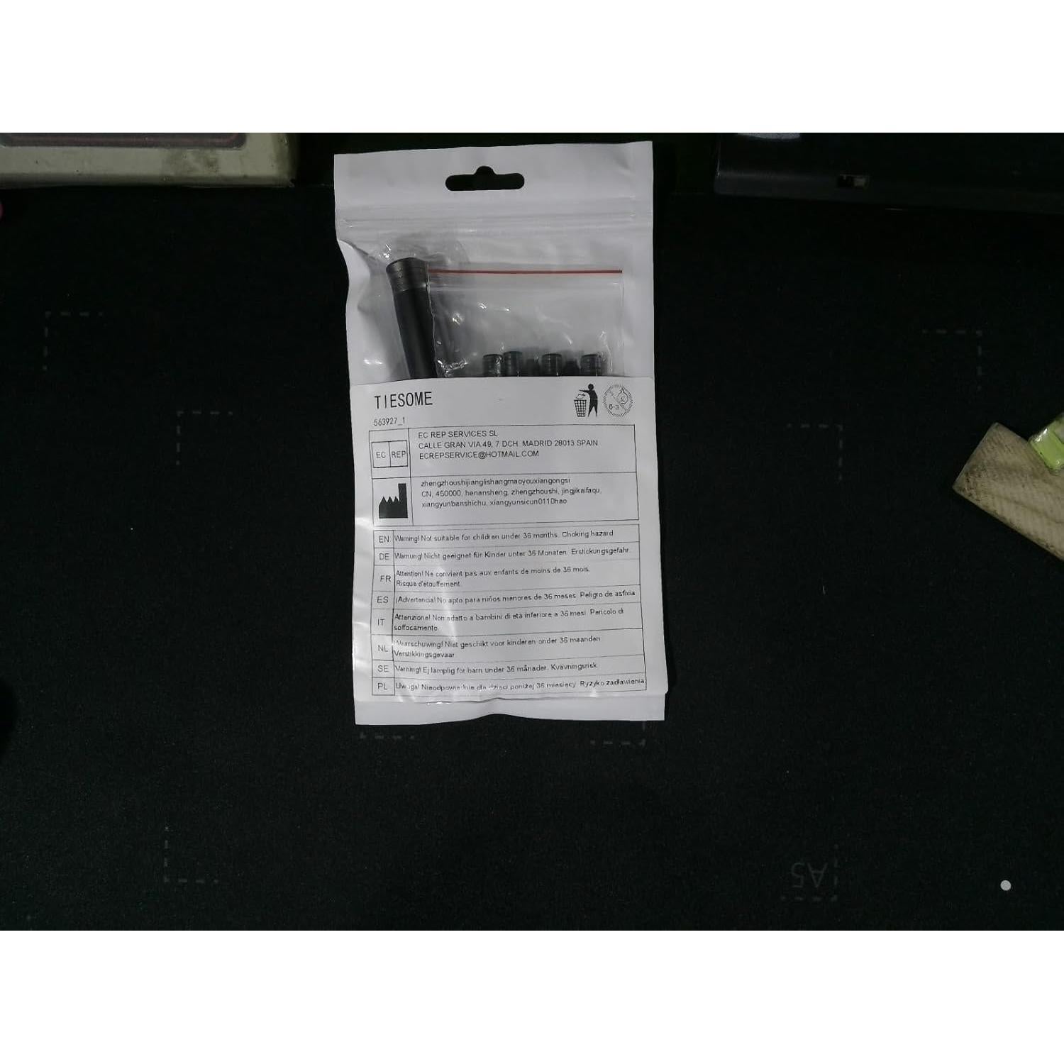 Juego de Pluma Fuente TIESOME Metal 0.5mm Punta Fina con 6 Cartuchos